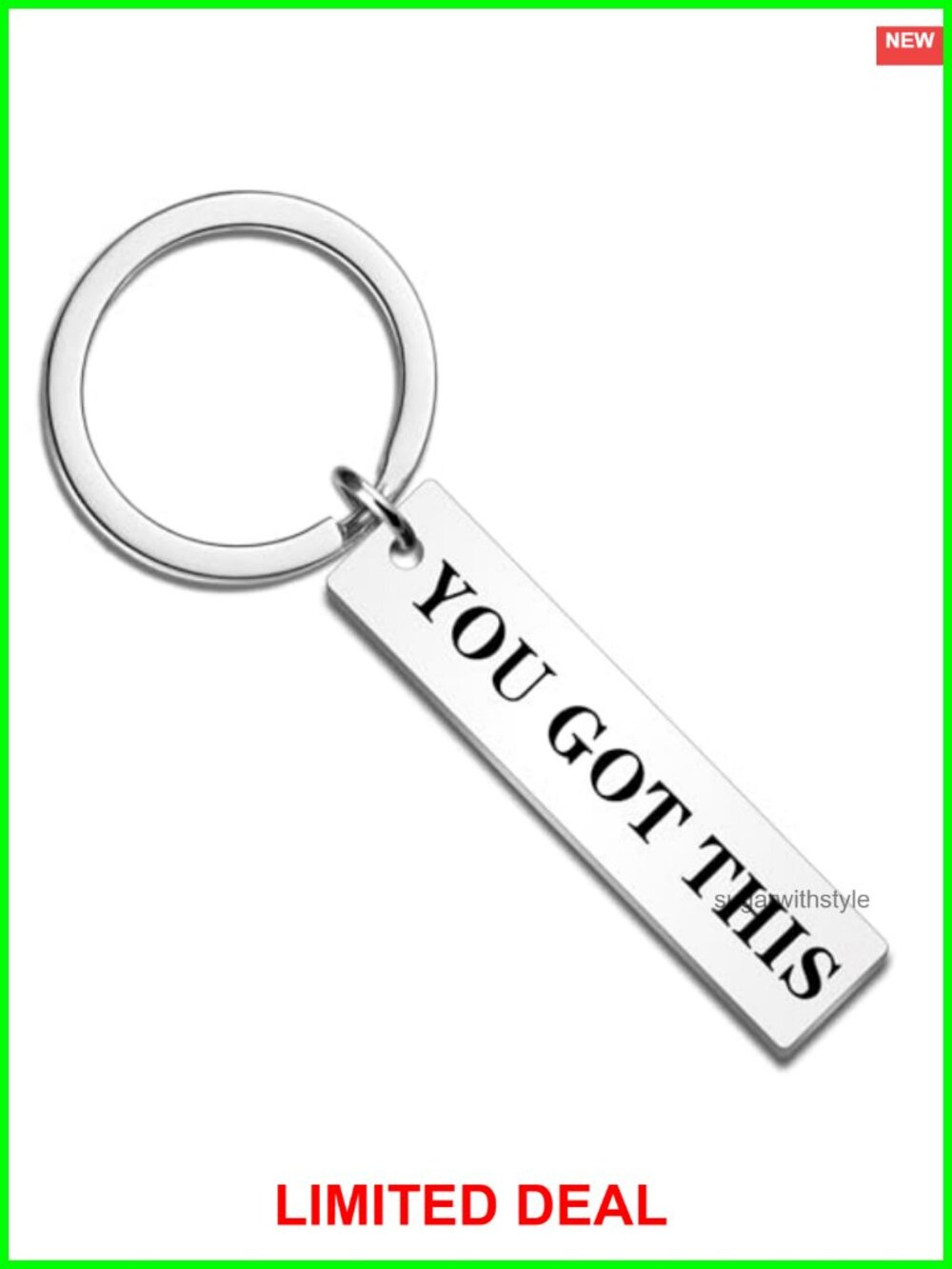 You Got This Keychain Stainless Steel Inspirational Gift Back to School